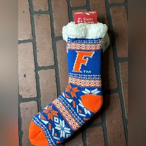 FOCO Womens Florida Gator Footy Slipper Non Skid Bottom Socks
